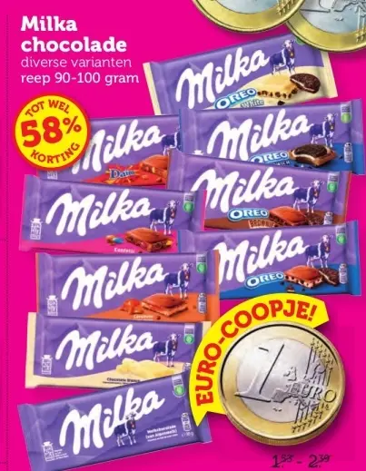 Aanbieding: Milka chocolade