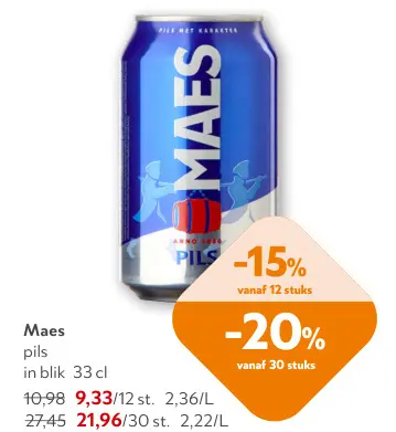 Promotie: Pils in blik