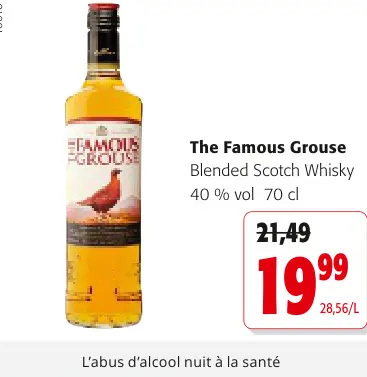 Offre: The Famous Grouse blended scotch whisky