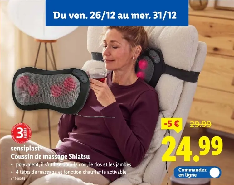 Offre: Coussin de massage Shiatsu