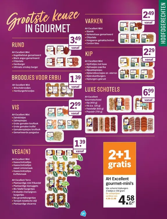 Aanbieding: AH Excellent gourmet-mini's