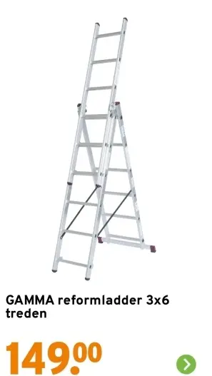 Aanbieding: Reformladder 3x6 treden