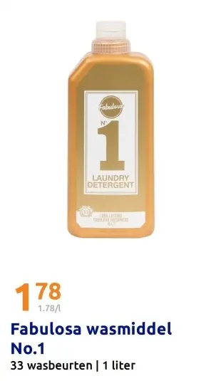 Aanbieding: Fabulosa wasmiddel No.1