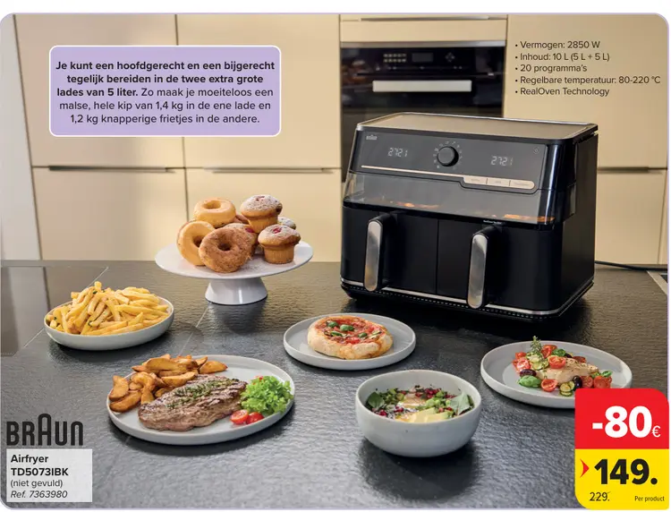 Promotie: Airfryer TD5073IBK
