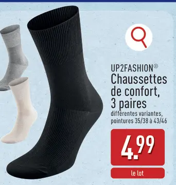 Offre: UP2FASHION® Chaussettes de confort