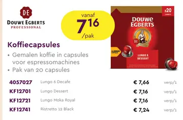 Aanbieding: Koffiecapsules