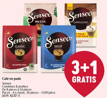 Offre: Café en pads