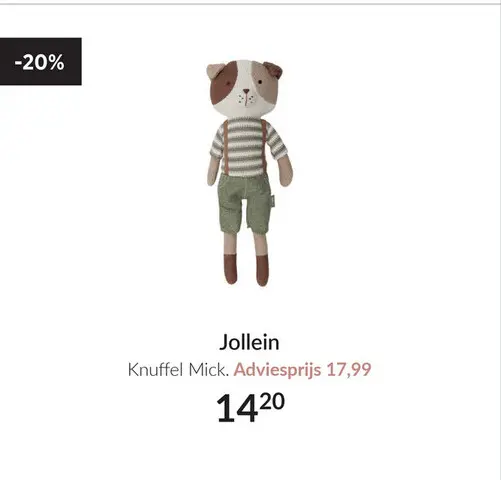 Aanbieding: Knuffel Mick