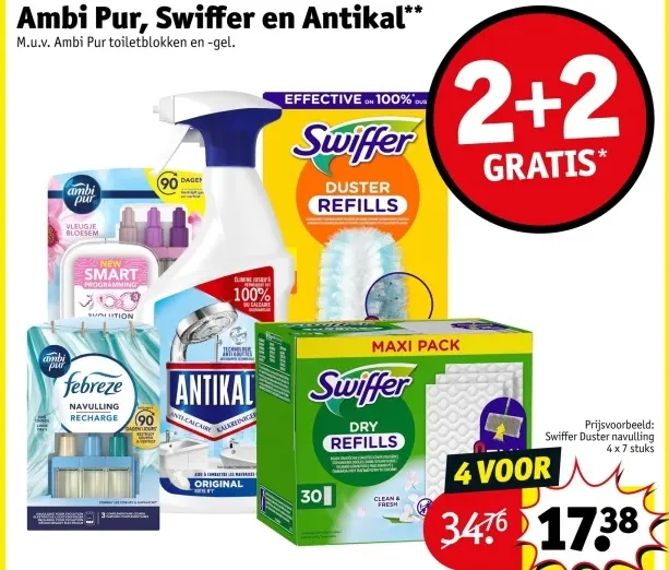 Aanbieding: Ambi Pur, Swiffer en Antikal