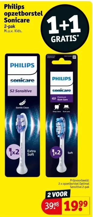 Promotie: Opzetborstel Sonicare