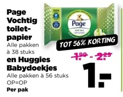Aanbieding: Vochtig toiletpapier en Babydoekjes