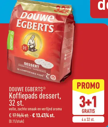 Promotie: Koffiepads dessert