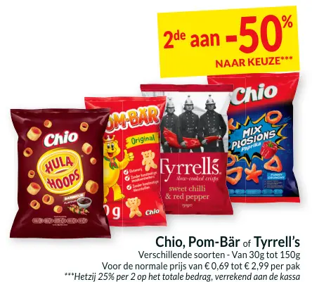 Promotie: Chio, Pom-Bär of Tyrrell's