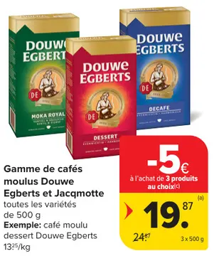 Offre: Gamme de cafés moulus