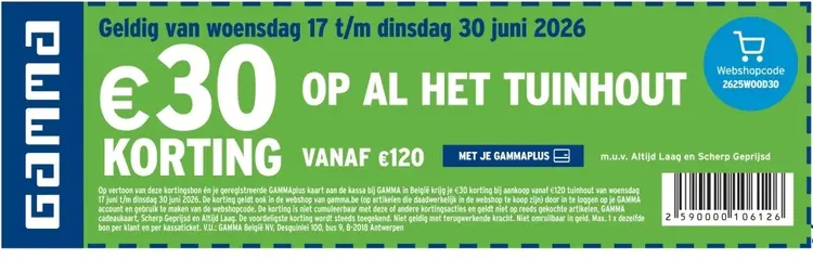 Promotie: Tuinhout