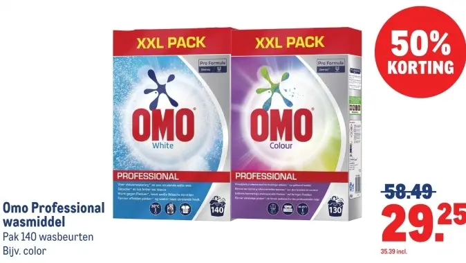 Aanbieding: Omo Professional wasmiddel