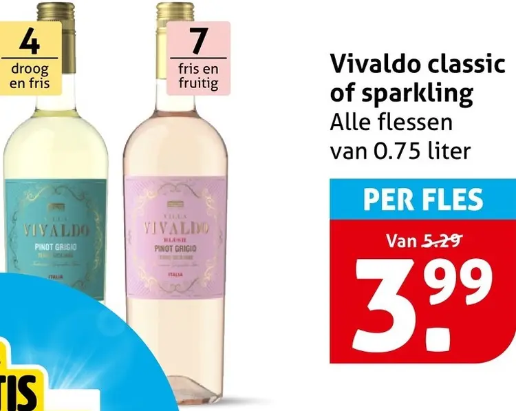 Aanbieding: Vivaldo Classic of sparkling