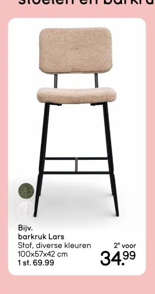 Aanbieding: barkruk Lars