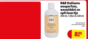 Aanbieding: B&B Italiaans wasparfum, wasmiddel en opfriss