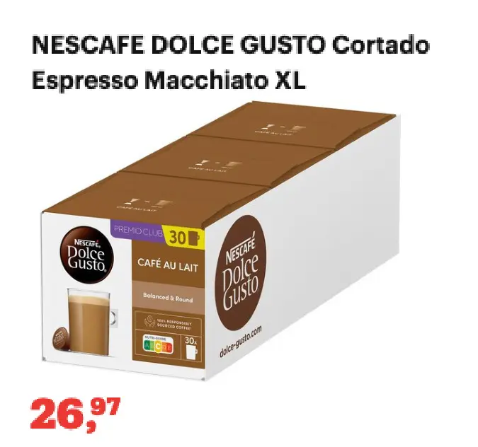 Offre: NESCAFE DOLCE GUSTO Cortado Espresso Macchiato