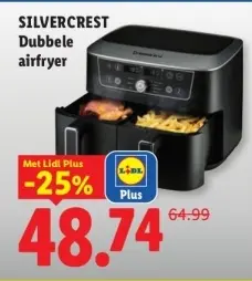 Aanbieding: Dubbele airfryer