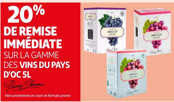 Offre: Vins du Pays d'Oc 5L