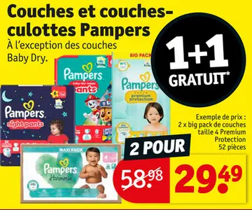 Offre: Couches et couches-culottes Pampers