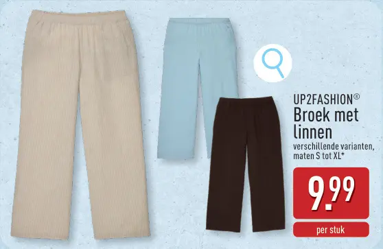 Promotie: Broek met linnen