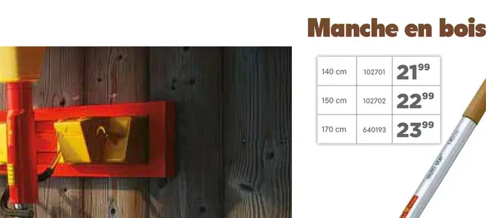 Offre: Manche en bois