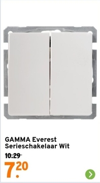 Aanbieding: GAMMA Everest Serieschakelaar Wit