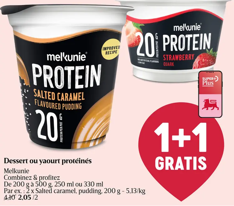 Offre: Dessert ou yaourt protéinés