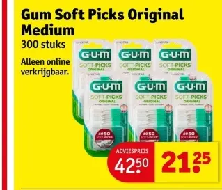 Aanbieding: Gum Soft Picks Original Medium