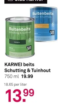 Aanbieding: KARWEI beits Schutting & Tuinhout
