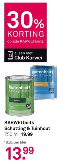 Aanbieding: KARWEI beits Schutting & Tuinhout