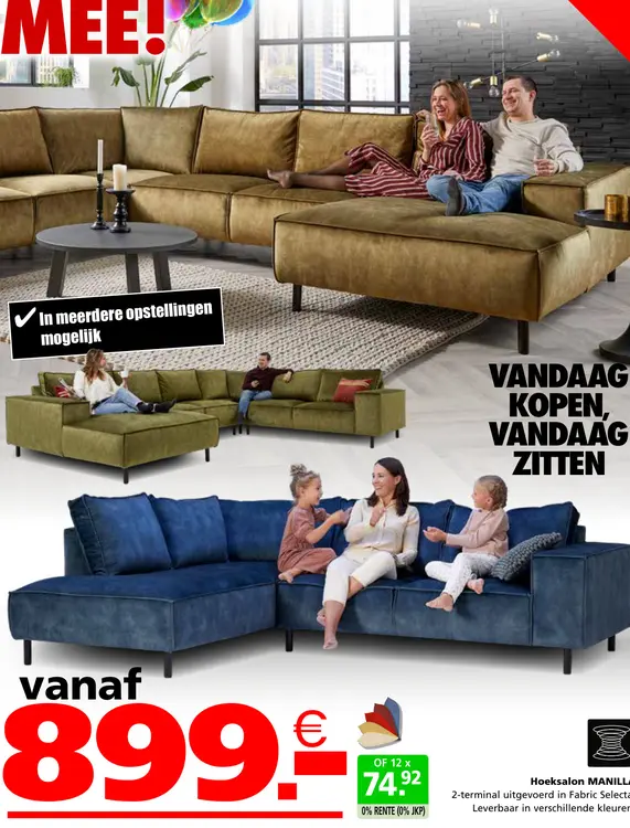 Promotie: Hoeksalon MANILLA