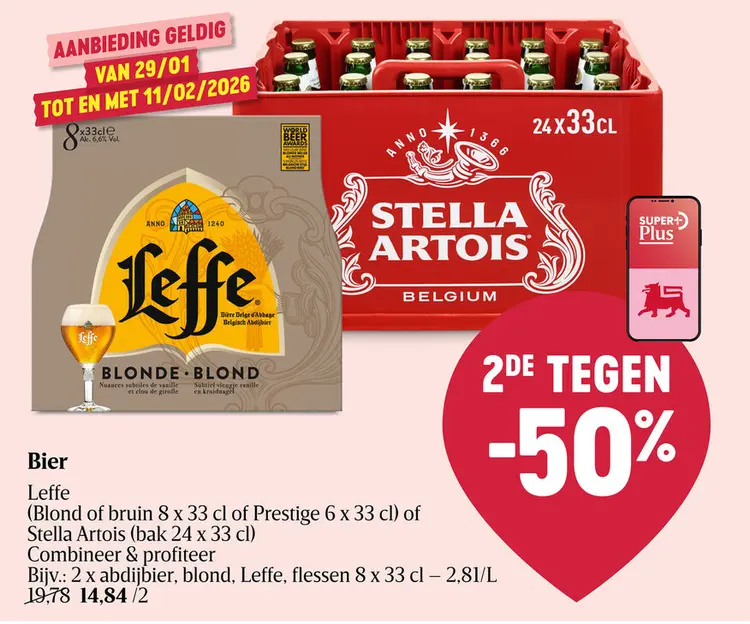 Promotie: Leffe of Stella Artois