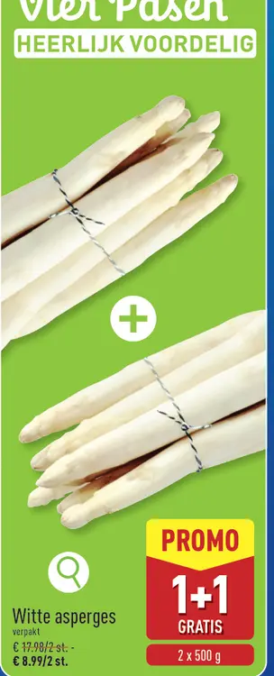 Promotie: Witte asperges