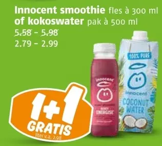 Aanbieding: Smoothie of kokoswater