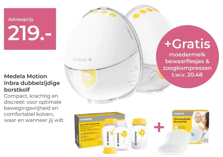 Aanbieding: Motion Inbra dubbelzijdige borstkolf