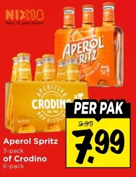 Aanbieding: Aperol Spritz of Crodino