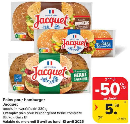 Offre: Pains pour hamburger