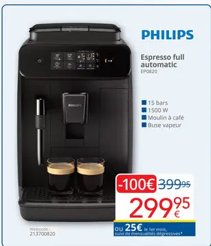 Offre: Espresso full automatic