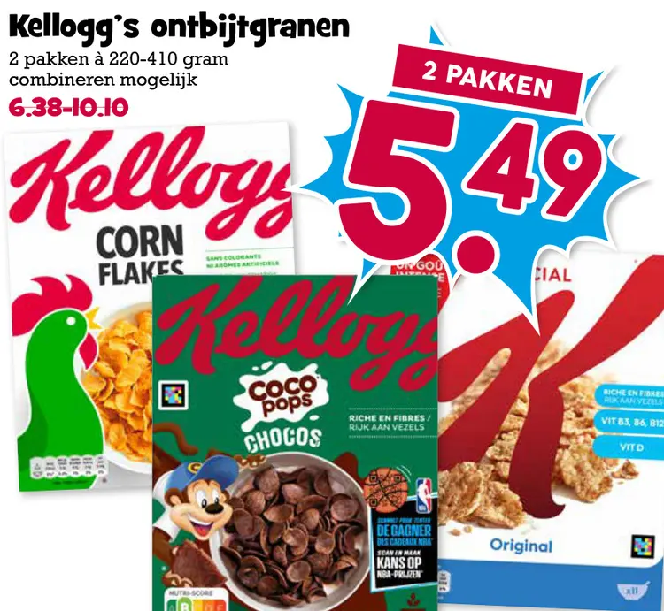 Aanbieding: Kellogg's ontbijtgranen