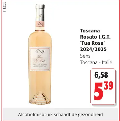 Promotie: Toscana Rosato I.G.T. 'Tua Rosa' 2024/2025