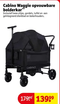 Aanbieding: Cabino Waggie opvouwbare bolderkar