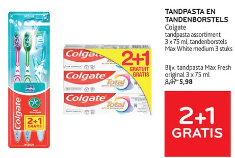 Promotie: Tandpasta en tandenborstels