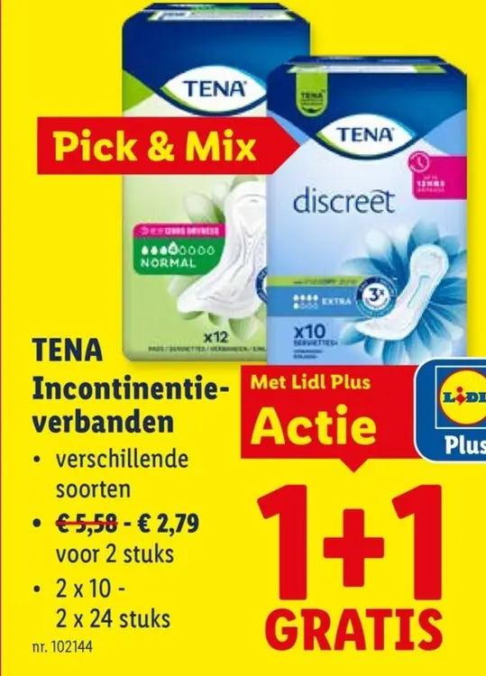 Promotie: Incontinentieverbanden