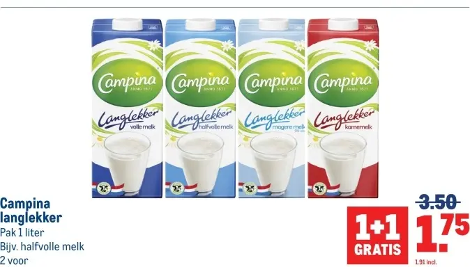 Aanbieding: Langlekker melk