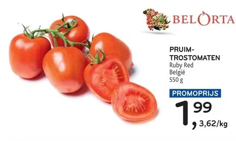 Promotie: Pruim-trostomaten