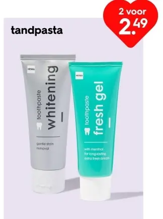 Promotie: tandpasta